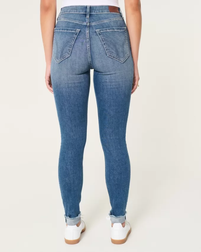 Curvy High-Rise Medium Wash Super Skinny Jeans,Curvy High-Rise Medium Wash Super Skinny Jeans