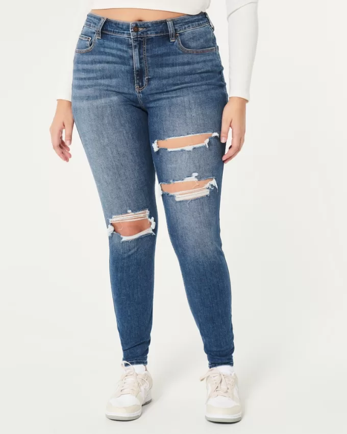Curvy High-Rise Ripped Dark Wash Super Skinny Jeans,Curvy High-Rise Ripped Dark Wash Super Skinny Jeans Curvy High-Rise Ripped Dark Wash Super Skinny Jeans,Curvy High-Rise Ripped Dark Wash Super Skinny Jeans