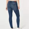 Curvy Low-Rise Dark Wash Super Skinny Jeans,Curvy Low-Rise Dark Wash Super Skinny Jeans
