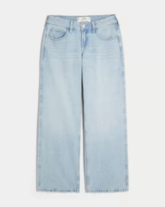 Curvy Low-Rise Light Wash Baggy Jeans,Curvy Low-Rise Light Wash Baggy Jeans
