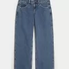 Curvy Low-Rise Medium Wash Baggy Jeans,Curvy Low-Rise Medium Wash Baggy Jeans