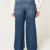 Curvy Mid-Rise Dark Wash Baggy Jeans,Curvy Mid-Rise Dark Wash Baggy Jeans