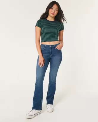 Curvy Mid-Rise Dark Wash Boot Jeans,Curvy Mid-Rise Dark Wash Boot Jeans