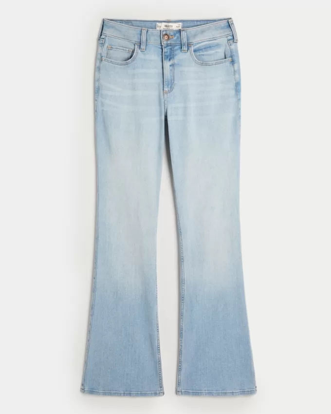 Curvy Mid-Rise Light Wash Boot Jeans,Curvy Mid-Rise Light Wash Boot Jeans