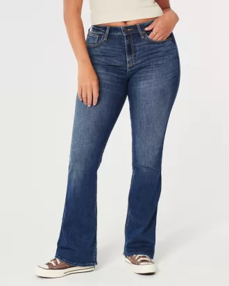 Curvy Mid-Rise Medium Wash Boot Jeans,Curvy Mid-Rise Medium Wash Boot Jeans