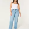 Curvy Ultra High-Rise Medium Wash Baggy Jeans,Curvy Ultra High-Rise Medium Wash Baggy Jeans