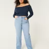 Curvy Ultra High-Rise Medium Wash Dad Jeans,Curvy Ultra High-Rise Medium Wash Dad Jeans