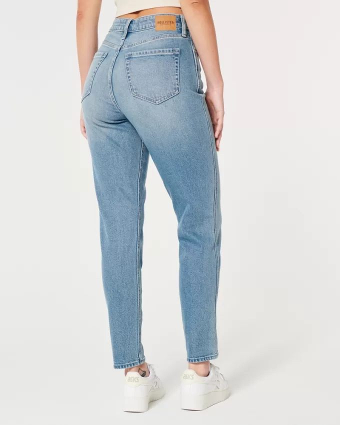 Curvy Ultra High-Rise Medium Wash Mom Jeans,Curvy Ultra High-Rise Medium Wash Mom Jeans