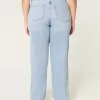 Curvy Ultra High-Rise Ripped Light Wash Dad Jeans,Curvy Ultra High-Rise Ripped Light Wash Dad Jeans