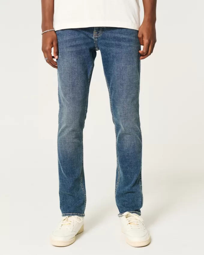 Dark Medium Wash Skinny Jeans,Dark Medium Wash Skinny Jeans