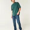 Dark Wash Slim Straight Jeans,Dark Wash Slim Straight Jeans