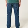 Dark Wash Slim Straight Jeans,Dark Wash Slim Straight Jeans