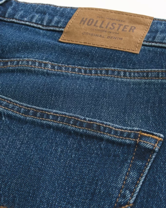 Dark Wash Slim Straight Jeans,Dark Wash Slim Straight Jeans