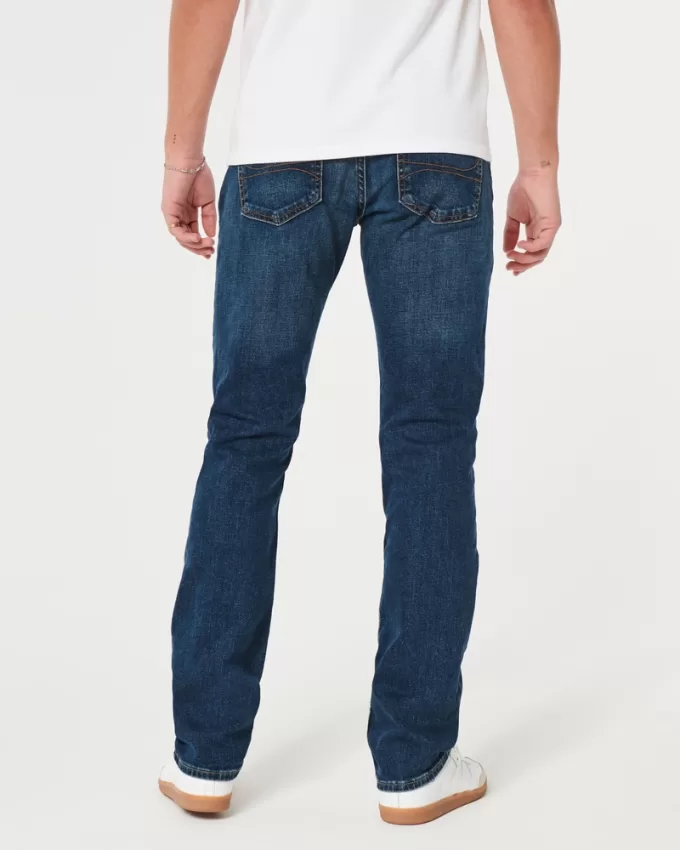 Dark Wash Slim Straight Jeans,Dark Wash Slim Straight Jeans