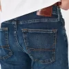 Dark Wash Slim Straight Jeans,Dark Wash Slim Straight Jeans