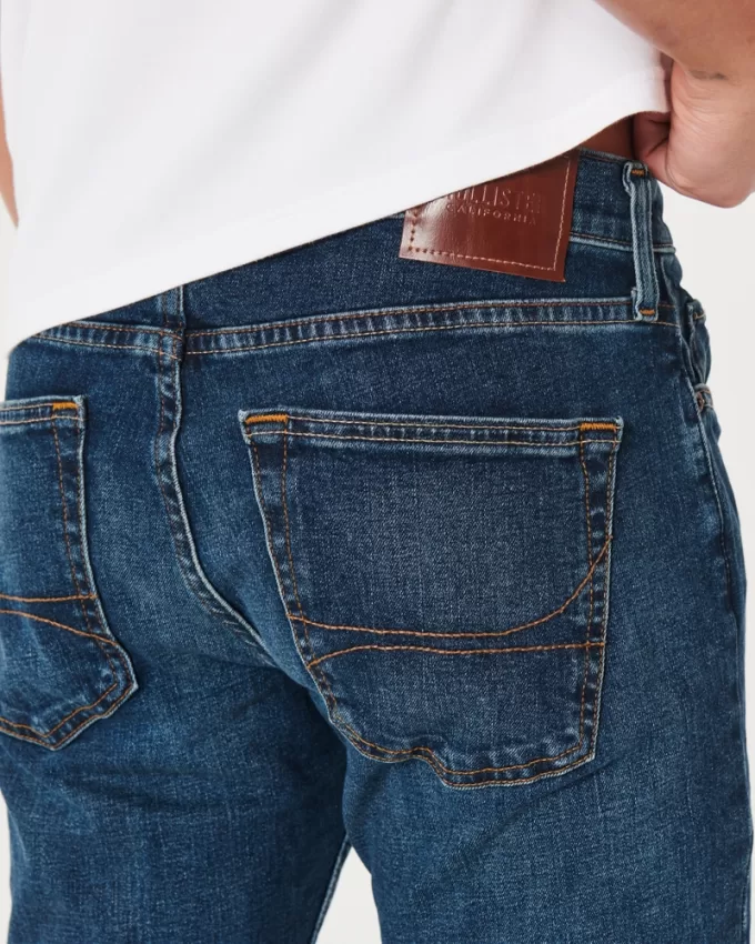 Dark Wash Slim Straight Jeans,Dark Wash Slim Straight Jeans