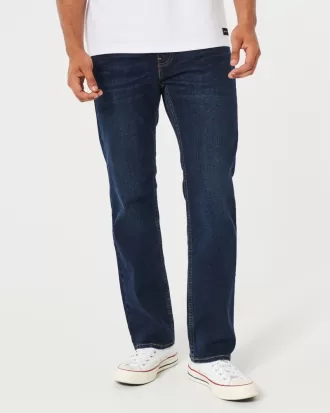 Dark Wash Straight Jeans,Dark Wash Straight Jeans