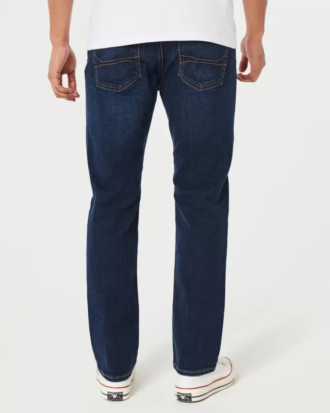 Dark Wash Straight Jeans,Dark Wash Straight Jeans