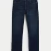 Dark Wash Straight Jeans,Dark Wash Straight Jeans