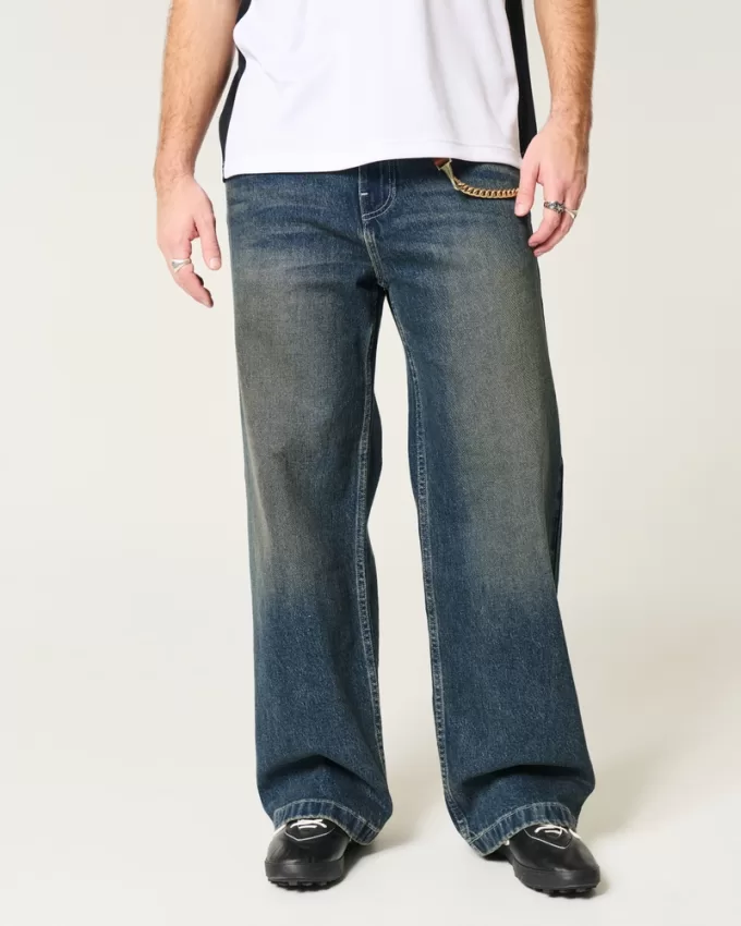 Dark Wash Super Baggy Jeans,Dark Wash Super Baggy Jeans