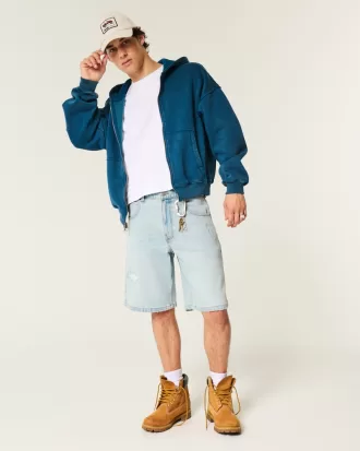 Distressed Baggy Jean Shorts,Distressed Baggy Jean Shorts