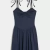 Drop-Waist Knit Mini Dress,Drop-Waist Knit Mini Dress