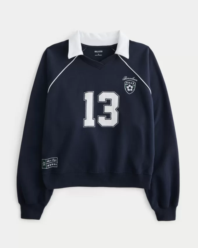 Easy Barcelona Graphic Soccer Sweatshirt,Easy Barcelona Graphic Soccer Sweatshirt