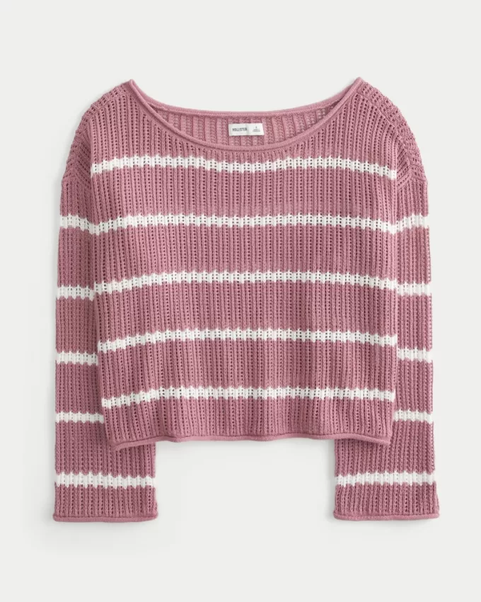 Easy Crochet-Style Sweater,Easy Crochet-Style Sweater