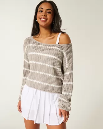 Easy Crochet-Style Sweater,Easy Crochet-Style Sweater