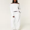 Easy Double Off-the-Shoulder Sweatshirt,Easy Double Off-the-Shoulder Sweatshirt