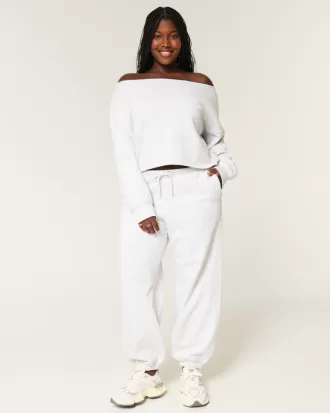 Easy Double Off-the-Shoulder Sweatshirt,Easy Double Off-the-Shoulder Sweatshirt