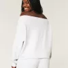 Easy Double Off-the-Shoulder Sweatshirt,Easy Double Off-the-Shoulder Sweatshirt