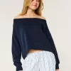 Easy Double Off-the-Shoulder Sweatshirt,Easy Double Off-the-Shoulder Sweatshirt