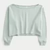Easy Double Off-the-Shoulder Sweatshirt,Easy Double Off-the-Shoulder Sweatshirt