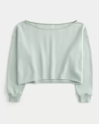 Easy Double Off-the-Shoulder Sweatshirt,Easy Double Off-the-Shoulder Sweatshirt
