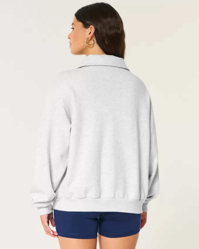 Easy East Coast Graphic Half-Zip Sweatshirt,Easy East Coast Graphic Half-Zip Sweatshirt
