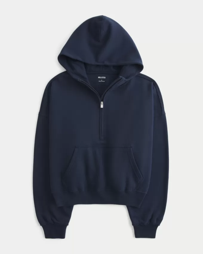 Easy Half-Zip Hoodie,Easy Half-Zip Hoodie