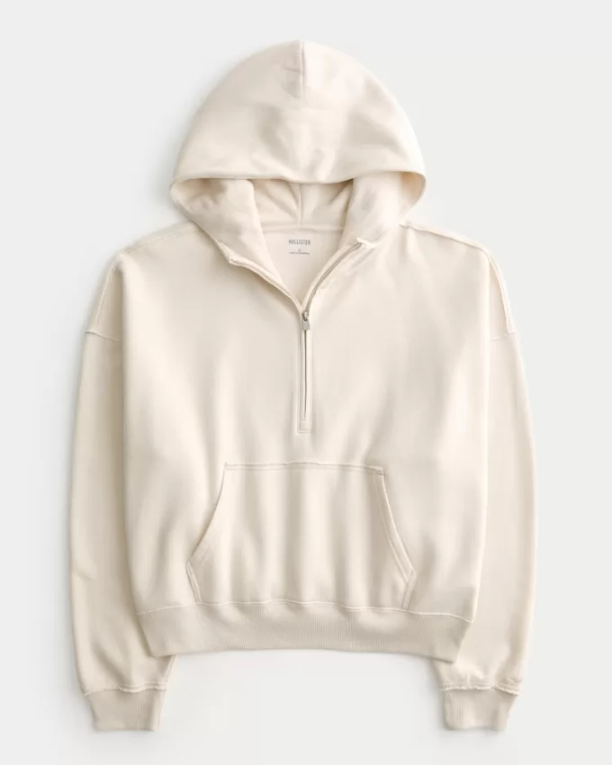 Easy Half-Zip Hoodie,Easy Half-Zip Hoodie