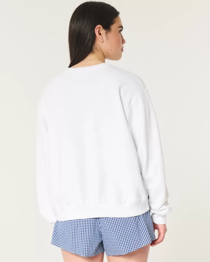 Easy L’Amour à Table Graphic Crew Sweatshirt,Easy L’Amour à Table Graphic Crew Sweatshirt