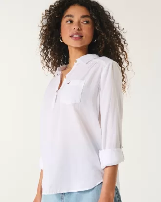 Easy Lightweight Cotton Popover Shirt,Easy Lightweight Cotton Popover Shirt