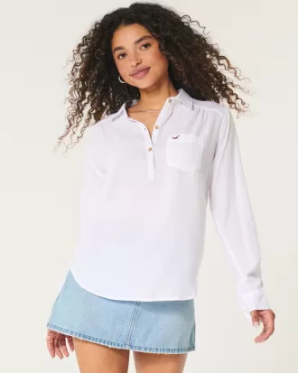 Easy Lightweight Cotton Popover Shirt,Easy Lightweight Cotton Popover Shirt