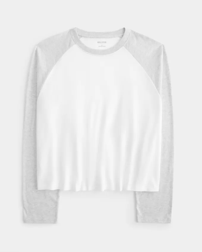 Easy Long-Sleeve Raglan T-Shirt,Easy Long-Sleeve Raglan T-Shirt