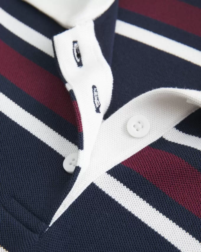 Easy Long-Sleeve Rugby Polo,Easy Long-Sleeve Rugby Polo