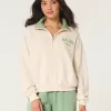 Easy Malibu California Graphic Half-Zip Sweatshirt,Easy Malibu California Graphic Half-Zip Sweatshirt