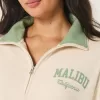 Easy Malibu California Graphic Half-Zip Sweatshirt,Easy Malibu California Graphic Half-Zip Sweatshirt