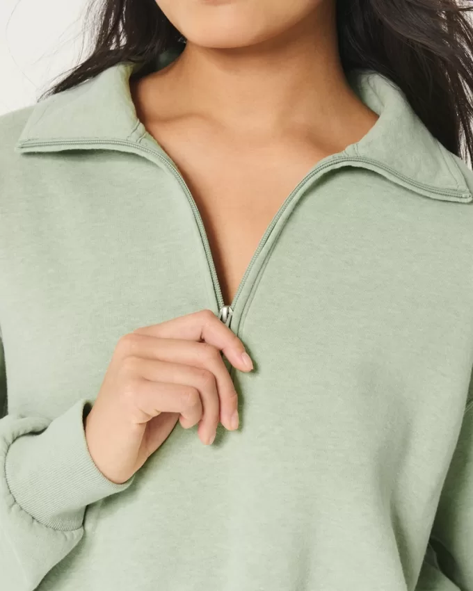 Easy Mini Half-Zip Sweatshirt,Easy Mini Half-Zip Sweatshirt