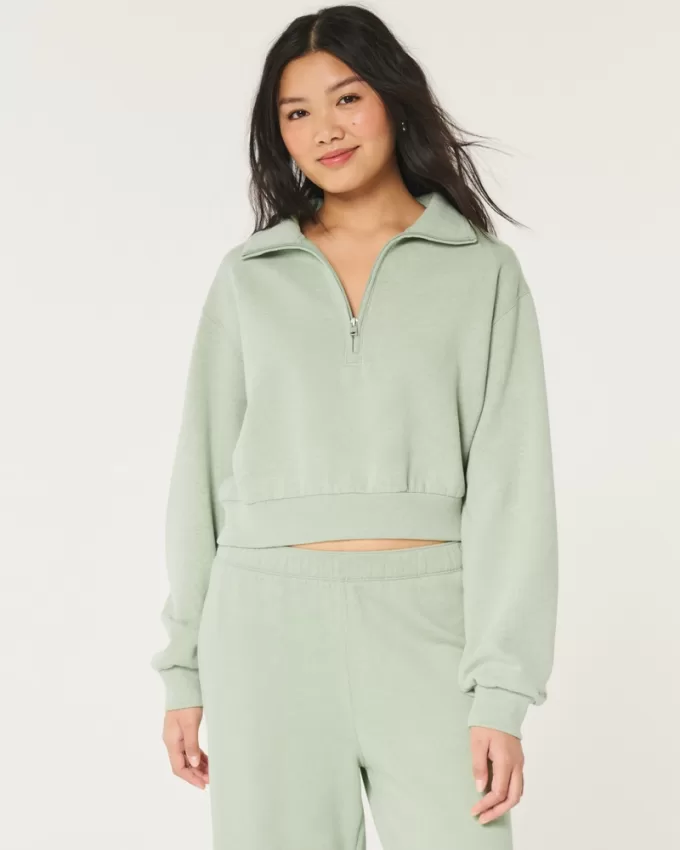 Easy Mini Half-Zip Sweatshirt,Easy Mini Half-Zip Sweatshirt