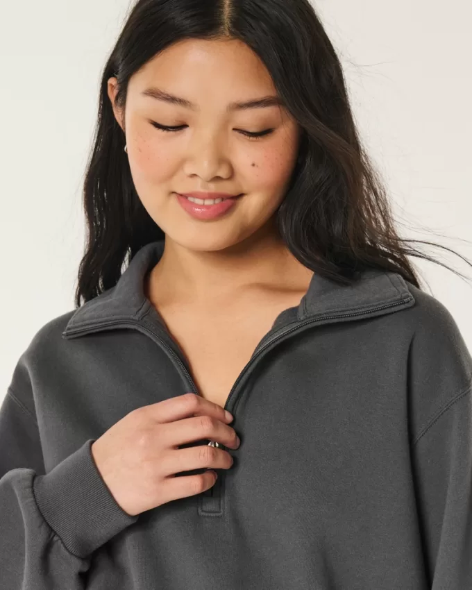 Easy Mini Half-Zip Sweatshirt,Easy Mini Half-Zip Sweatshirt