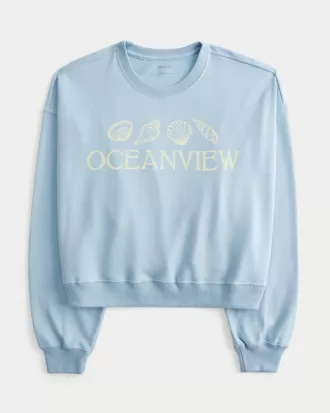 Easy Oceanview Graphic Crew Sweatshirt,Easy Oceanview Graphic Crew Sweatshirt
