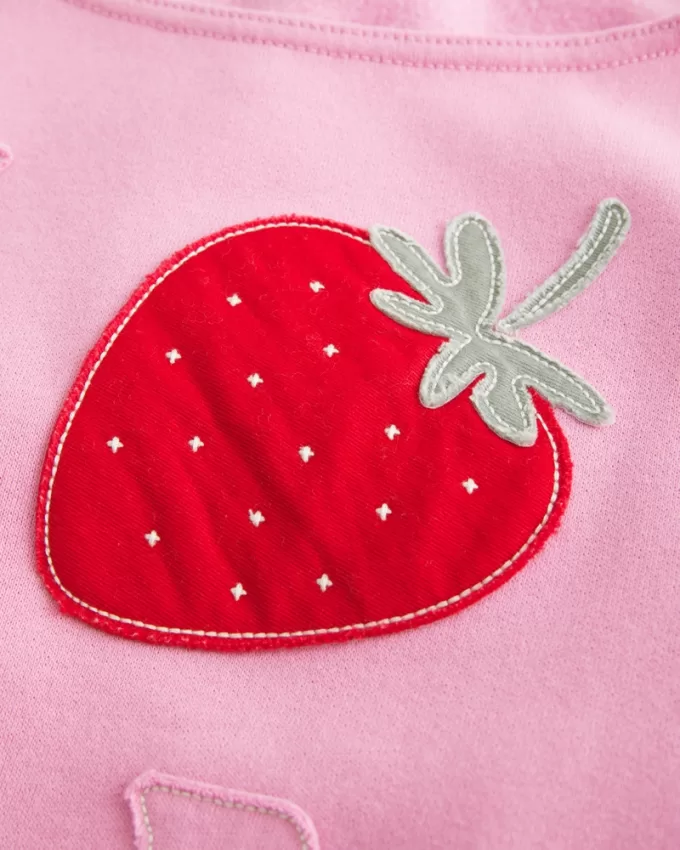 Easy Off-the-Shoulder California Graphic Crew Sweatshirt,Easy Off-the-Shoulder California Graphic Crew Sweatshirt